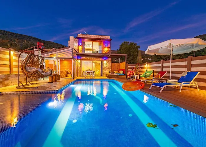 Mert - 1 Bedroom With Jacuzzi In Kalkan Villa *